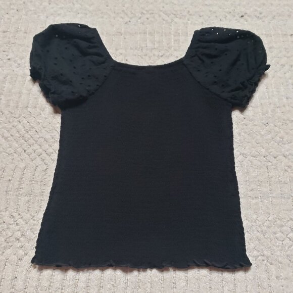 Art Class Black Puffy Top Size L 10/12 - Picture 3 of 7